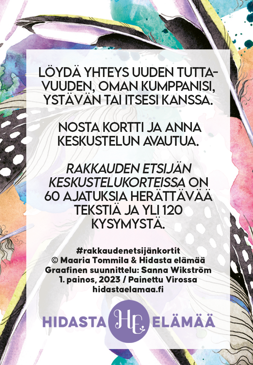Hidasta Elämää Rakkauden Etsijän Keskustelukortit-Hidasta Elämää-Hyvinvoinnin Tavaratalo