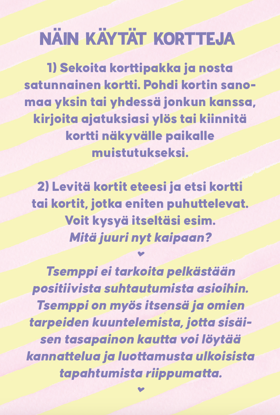 Hidasta Elämää Tsemppikortit-Hidasta Elämää-Hyvinvoinnin Tavaratalo