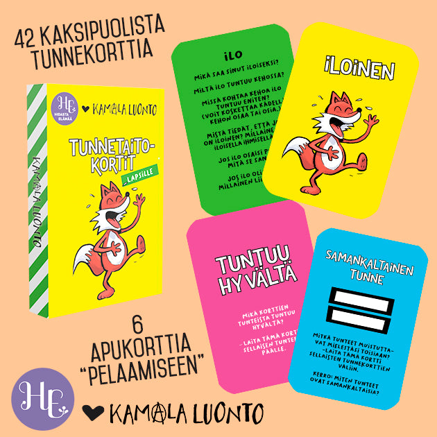 Hidasta Elämää Tunnetaitokortit Lapsille-Hidasta Elämää-Hyvinvoinnin Tavaratalo