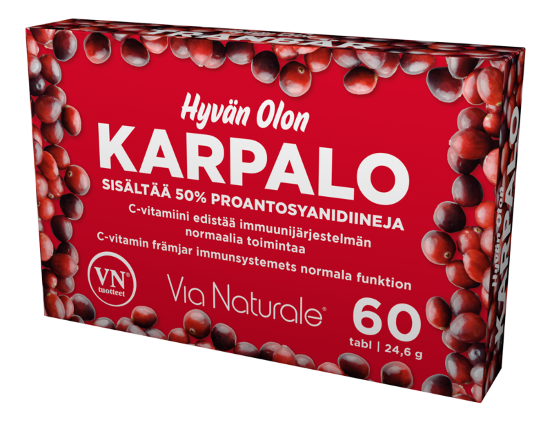 Hyvän Olon Karpalo-Via Naturale-Hyvinvoinnin Tavaratalo
