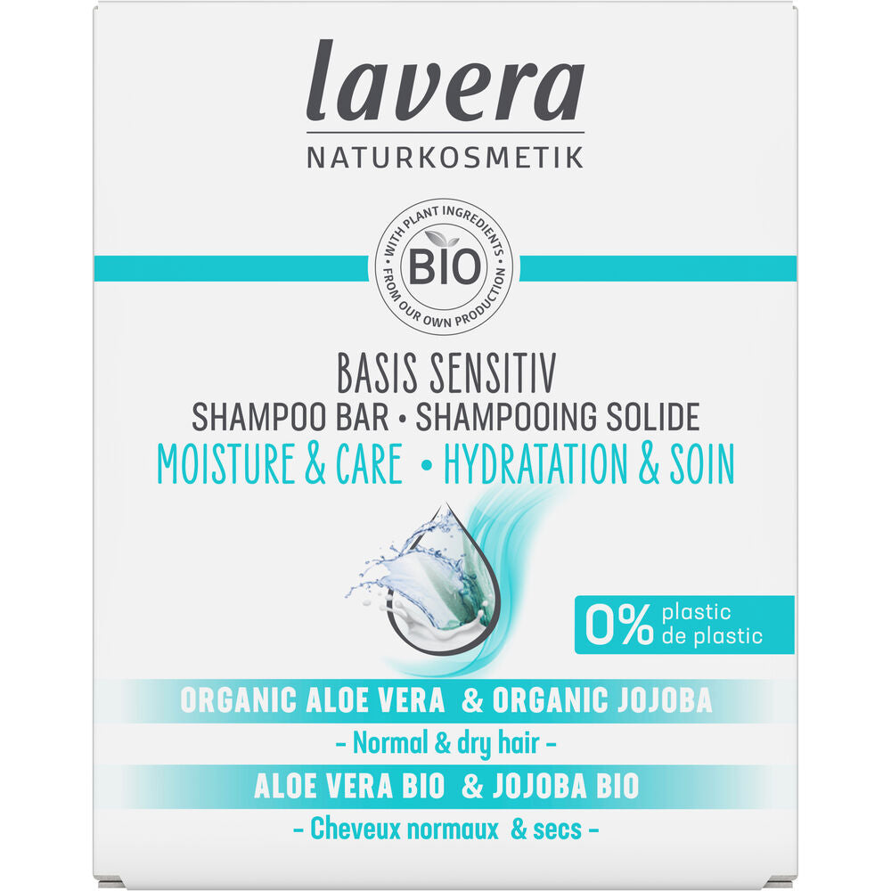 Lavera Basis Sensitiv Moisture & Care Shampoo Bar-Lavera-Hyvinvoinnin Tavaratalo