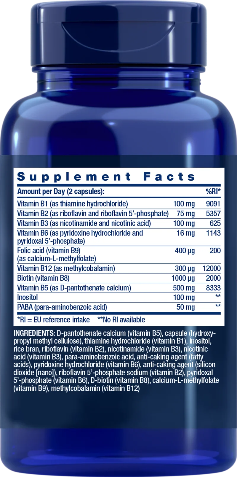 Life Extension BioActive Complete B-Complex-Life Extension-Hyvinvoinnin Tavaratalo
