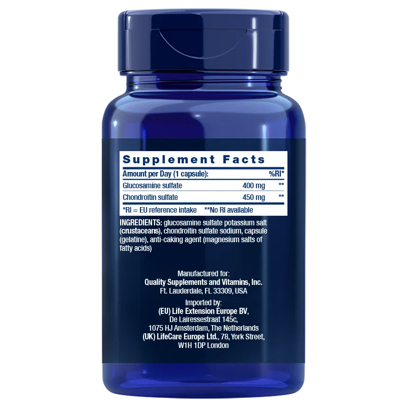 Life Extension Glucosamine/Chondroitin Capsules-Life Extension-Hyvinvoinnin Tavaratalo