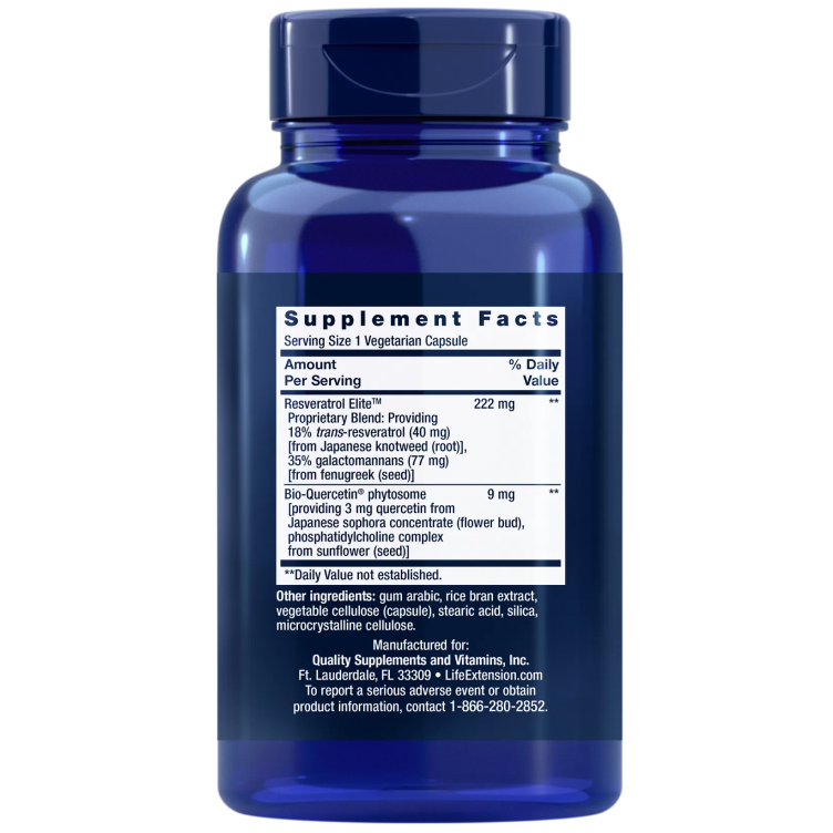 Life Extension Optimized Resveratrol Elite-Life Extension-Hyvinvoinnin Tavaratalo