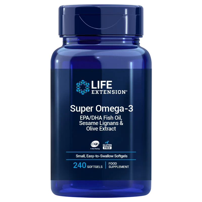 Life Extension Super Omega-3 EPA/DHA Fish Oil, Sesame Lignans & Olive Extract-Life Extension-Hyvinvoinnin Tavaratalo
