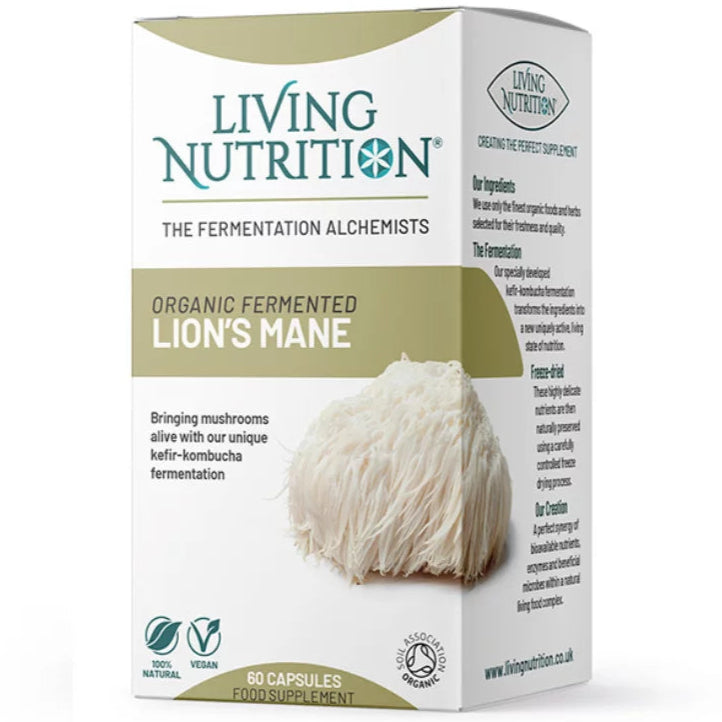 Living Nutrition Fermentoitu Lions Mane-Living Nutrition-Hyvinvoinnin Tavaratalo