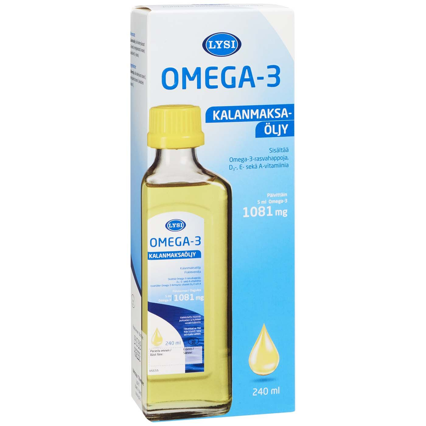 Lysi Omega-3 Kalanmaksaöljy-Lysi-Hyvinvoinnin Tavaratalo
