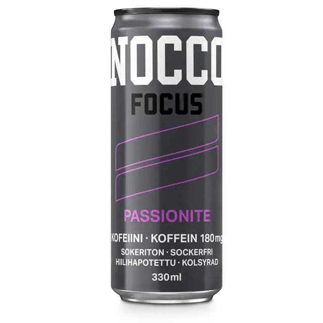 NOCCO FOCUS Passionite Energiajuoma 24-pack