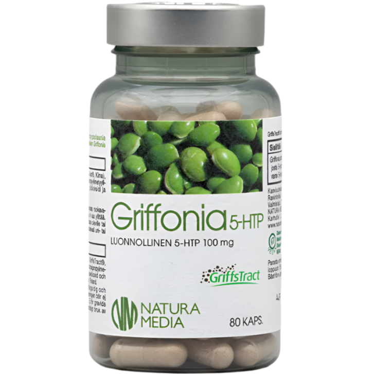 Natura Media Griffonia 5-HTP-Natura Media-Hyvinvoinnin Tavaratalo