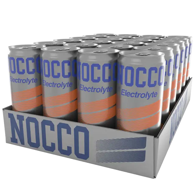 NOCCO Electrolyte Blood Orange Energiajuoma 24-pack
