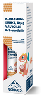 Nordaid D-vitamiinisuihke 10 mikrog Vauvoille-Nordaid-Hyvinvoinnin Tavaratalo