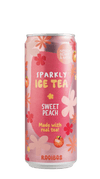 Nordic Berries & More Sparkly Ice Tea Sweet Peach, hiilihapotettu rooibosjäätee, 0,33 l tölkki