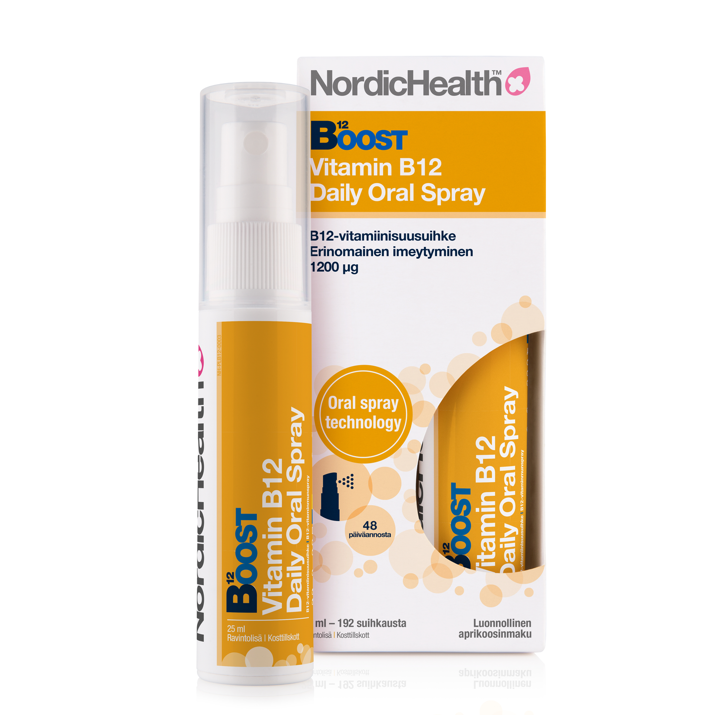 Nordic Health Boost B12-vitamiinisuihke-Nordic Health-Hyvinvoinnin Tavaratalo