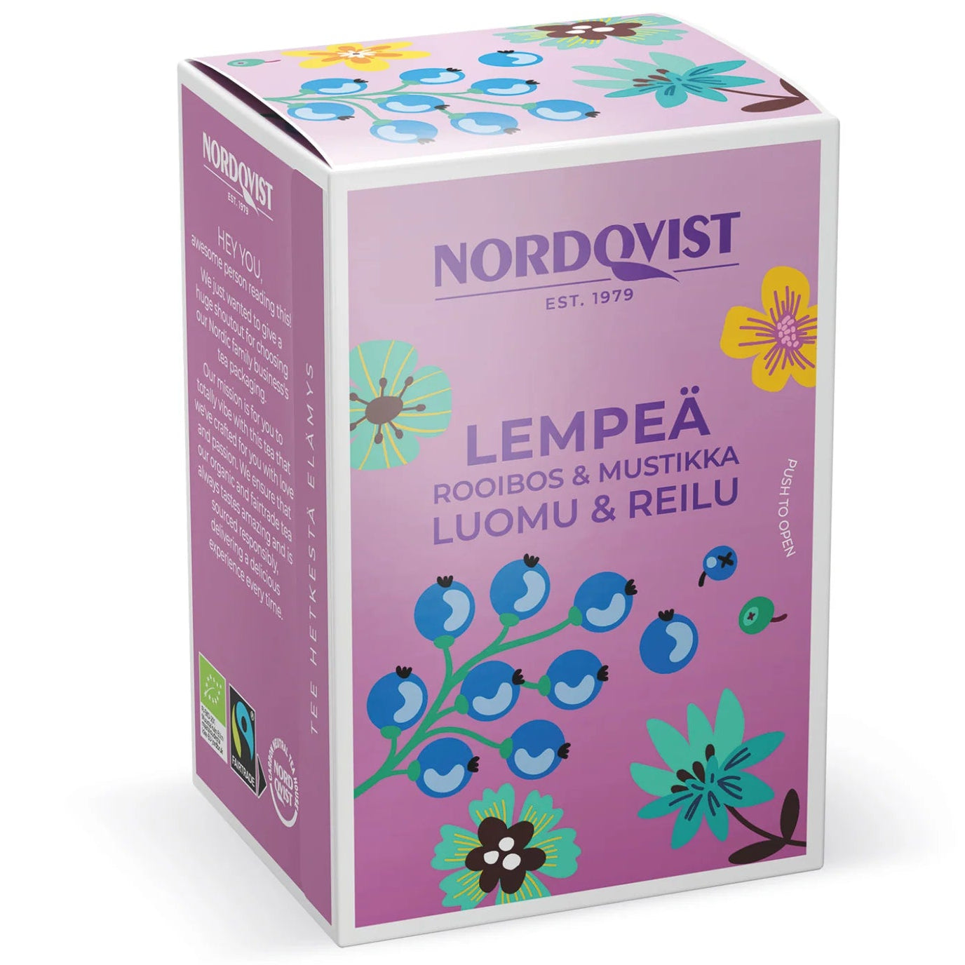 Nordqvist Lempeä Luomu Rooibos & Mustikka