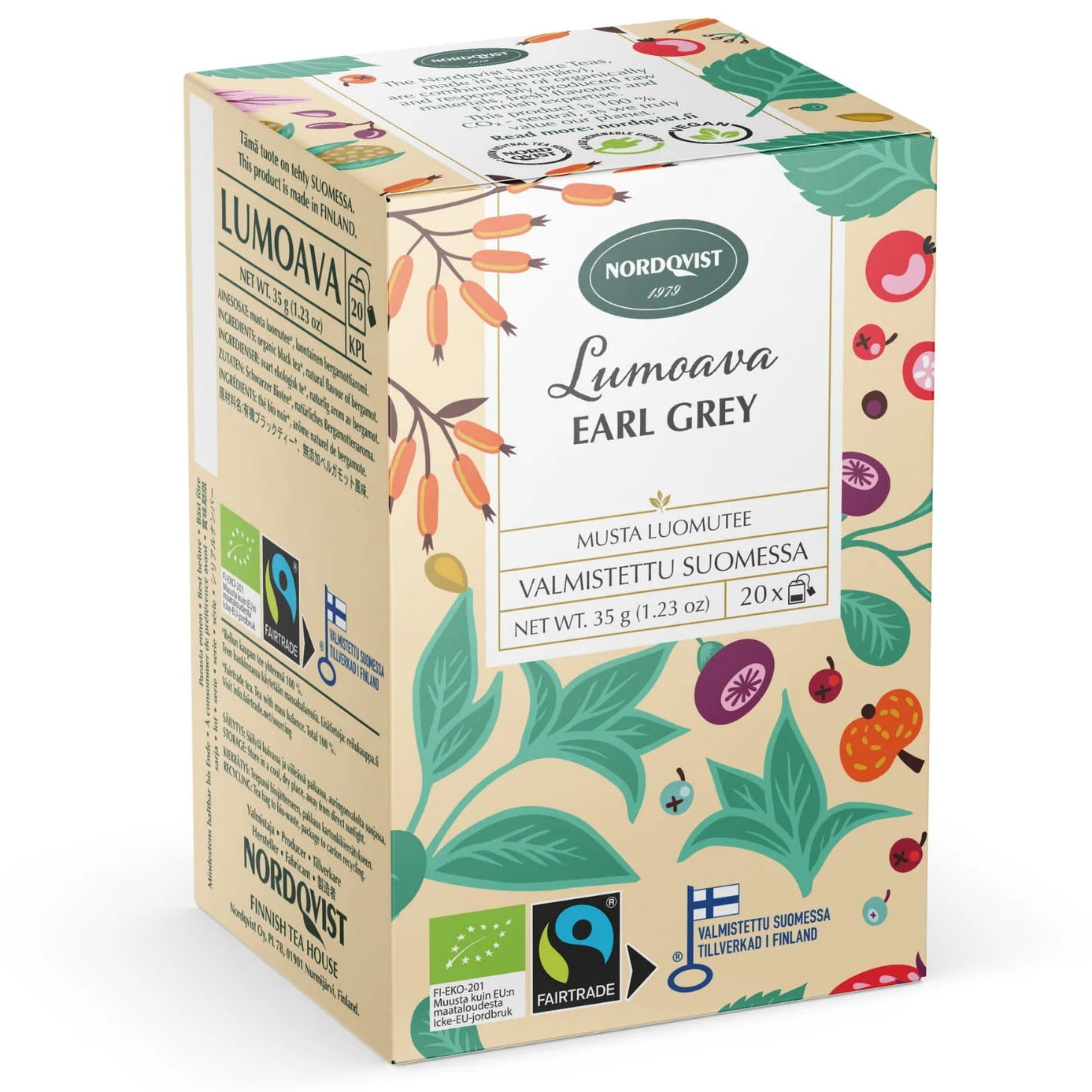Nordqvist Lumoava Luomu Earl Grey