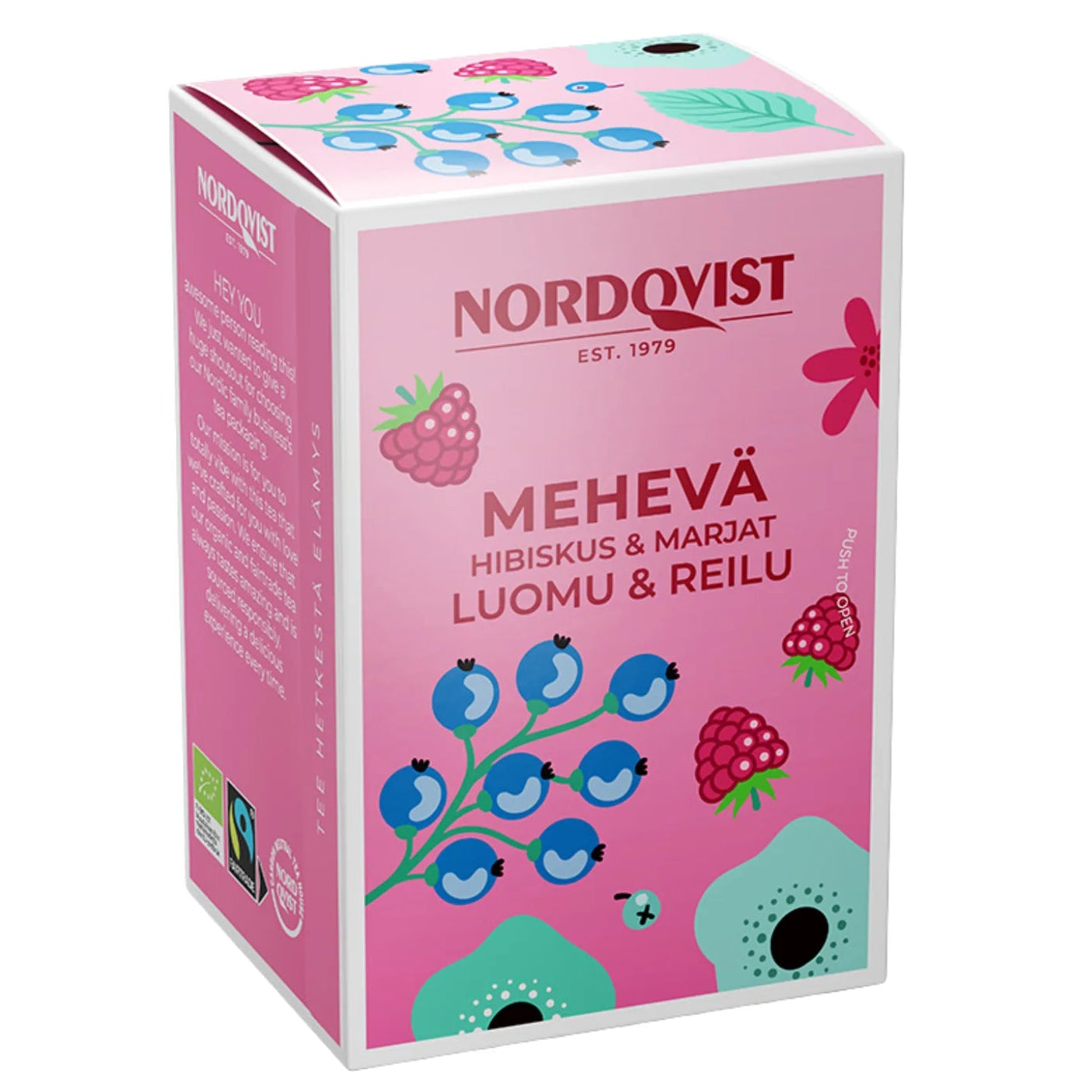Nordqvist Mehevä Hibiskus & Marjat Luomutee