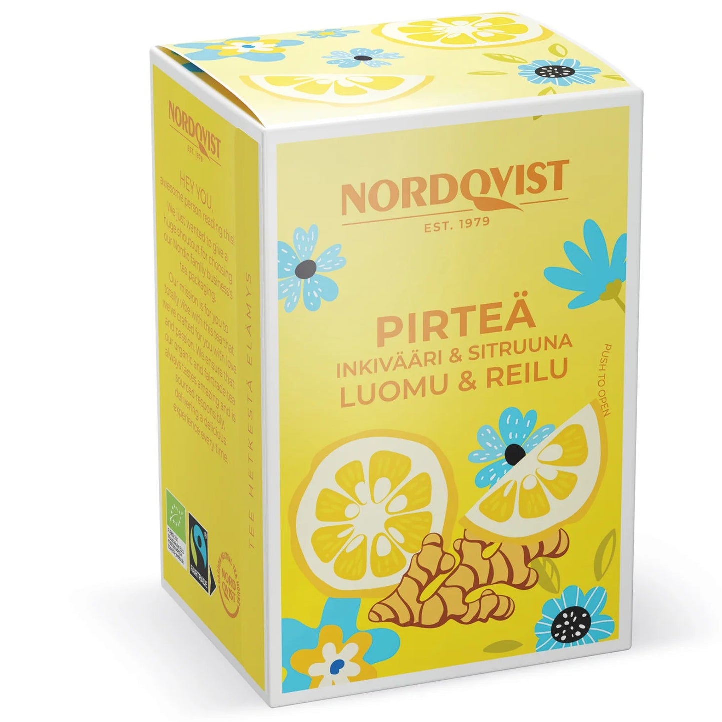 Nordqvist Pirteä Luomu Vihreä Tee