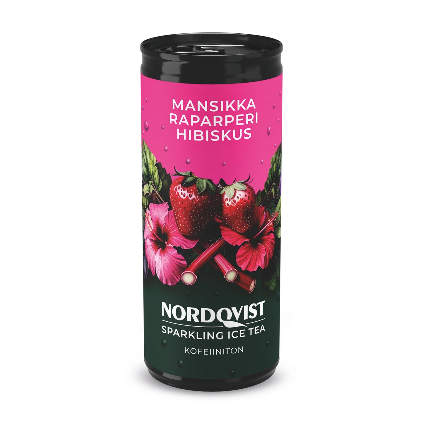 Nordqvist Sparkling Ice Tea Mansikka-Raparperi-Hibiskus