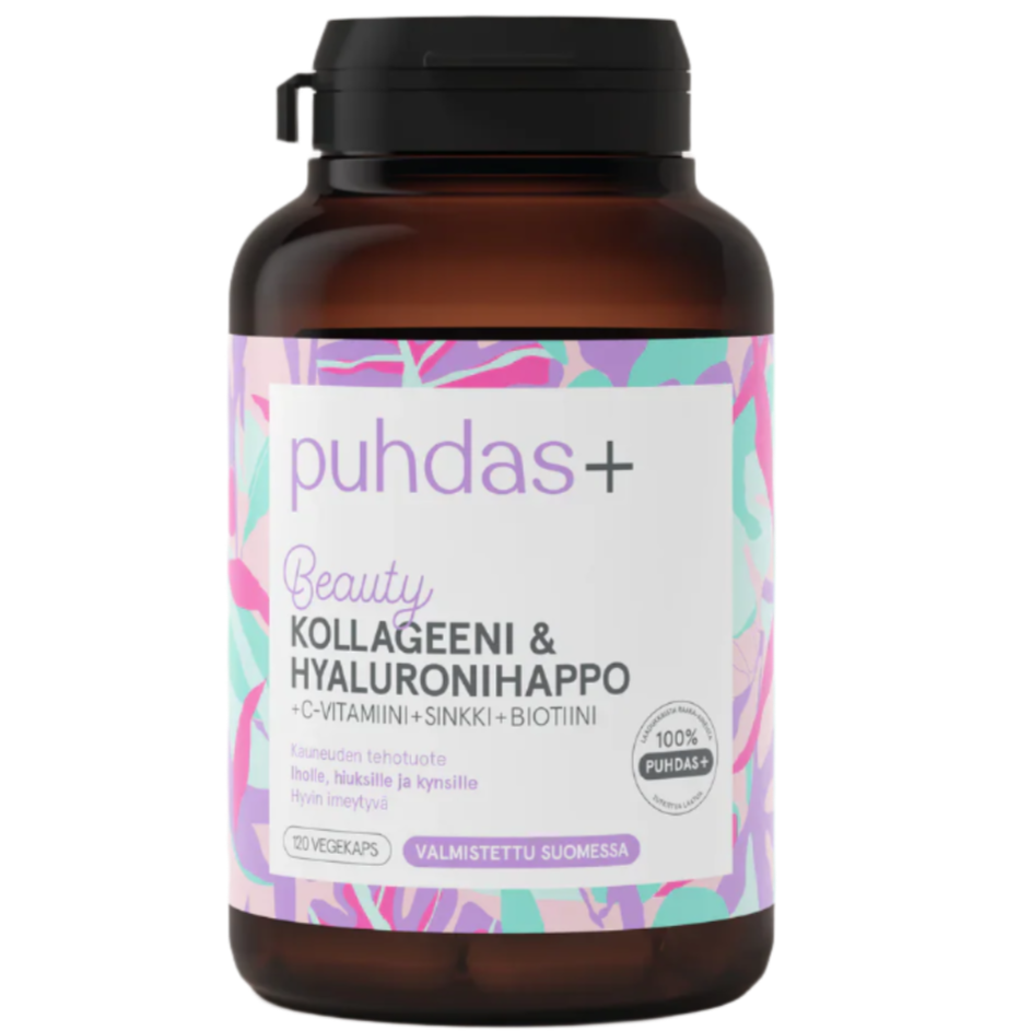 Puhdas+ Beauty Kollageeni & Hyaluron + C-Puhdas+-Hyvinvoinnin Tavaratalo