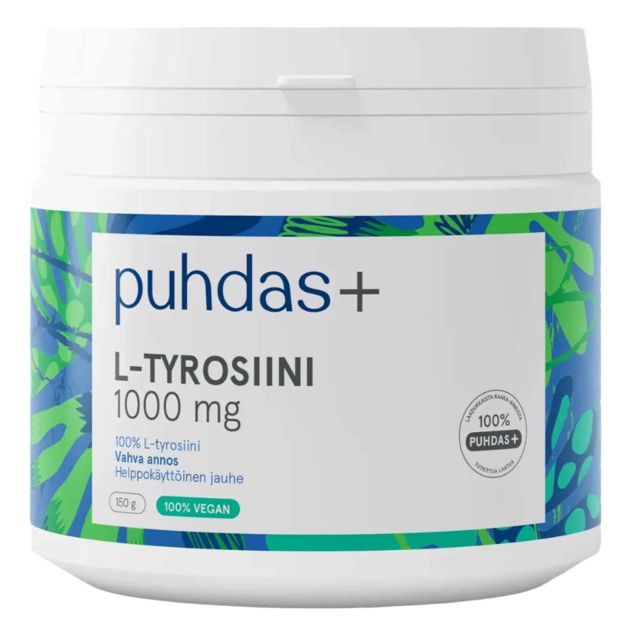 Puhdas+ L-Tyrosiini 1000 mg-Puhdas+-Hyvinvoinnin Tavaratalo