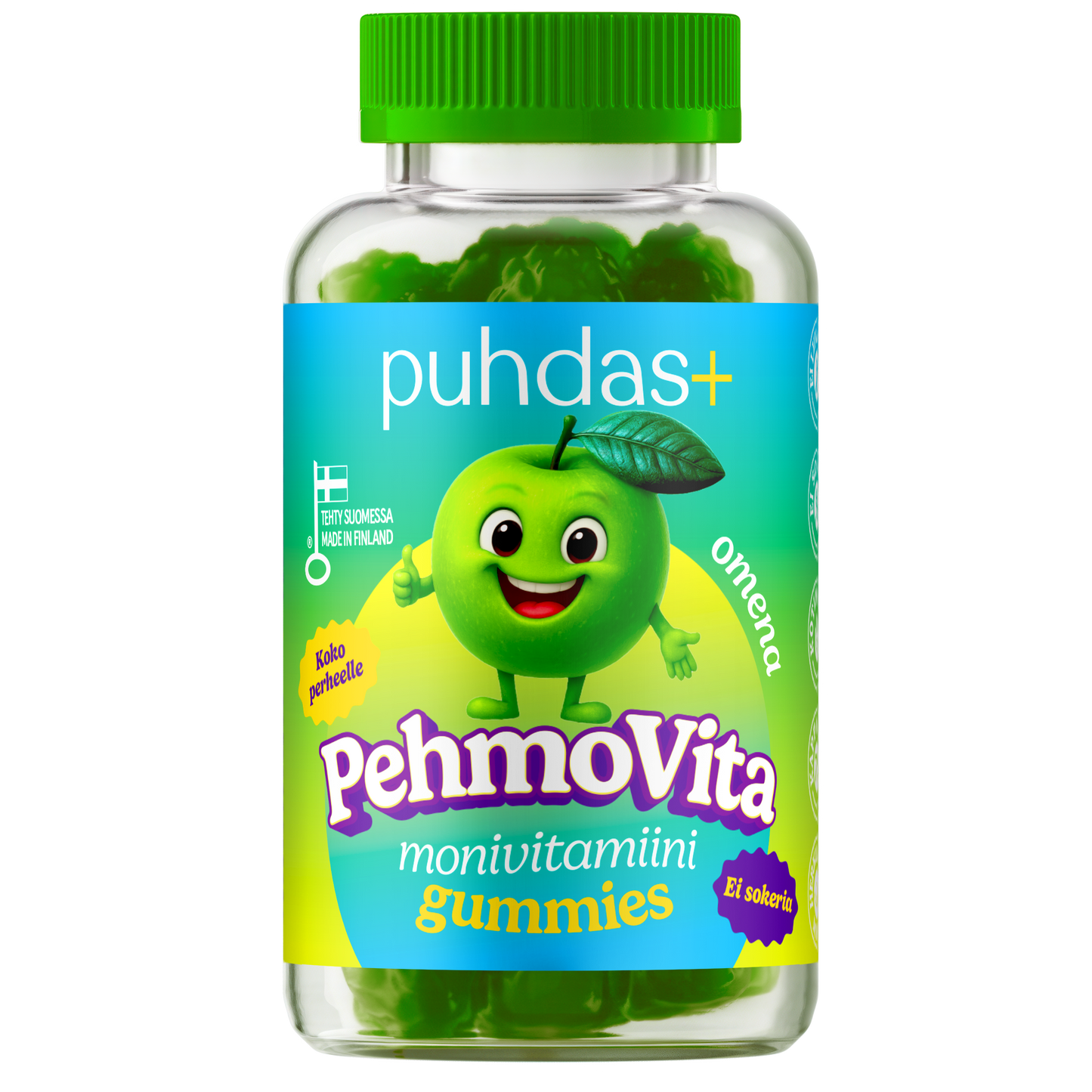 Puhdas+ PehmoVita Vihreä Omena