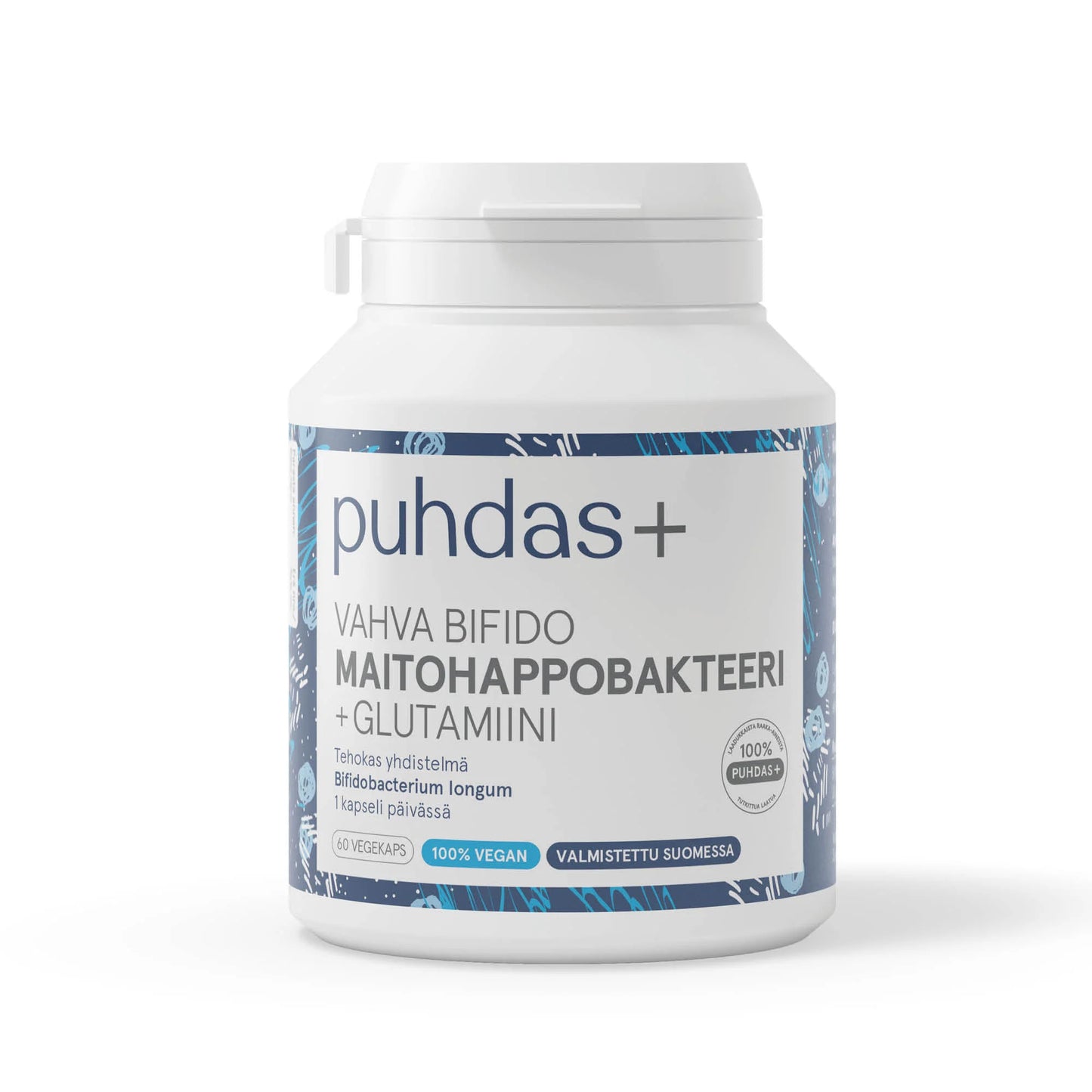 Puhdas+ Vahva Bifido Maitohappobakteeri + Glutamiini-Puhdas+-Hyvinvoinnin Tavaratalo