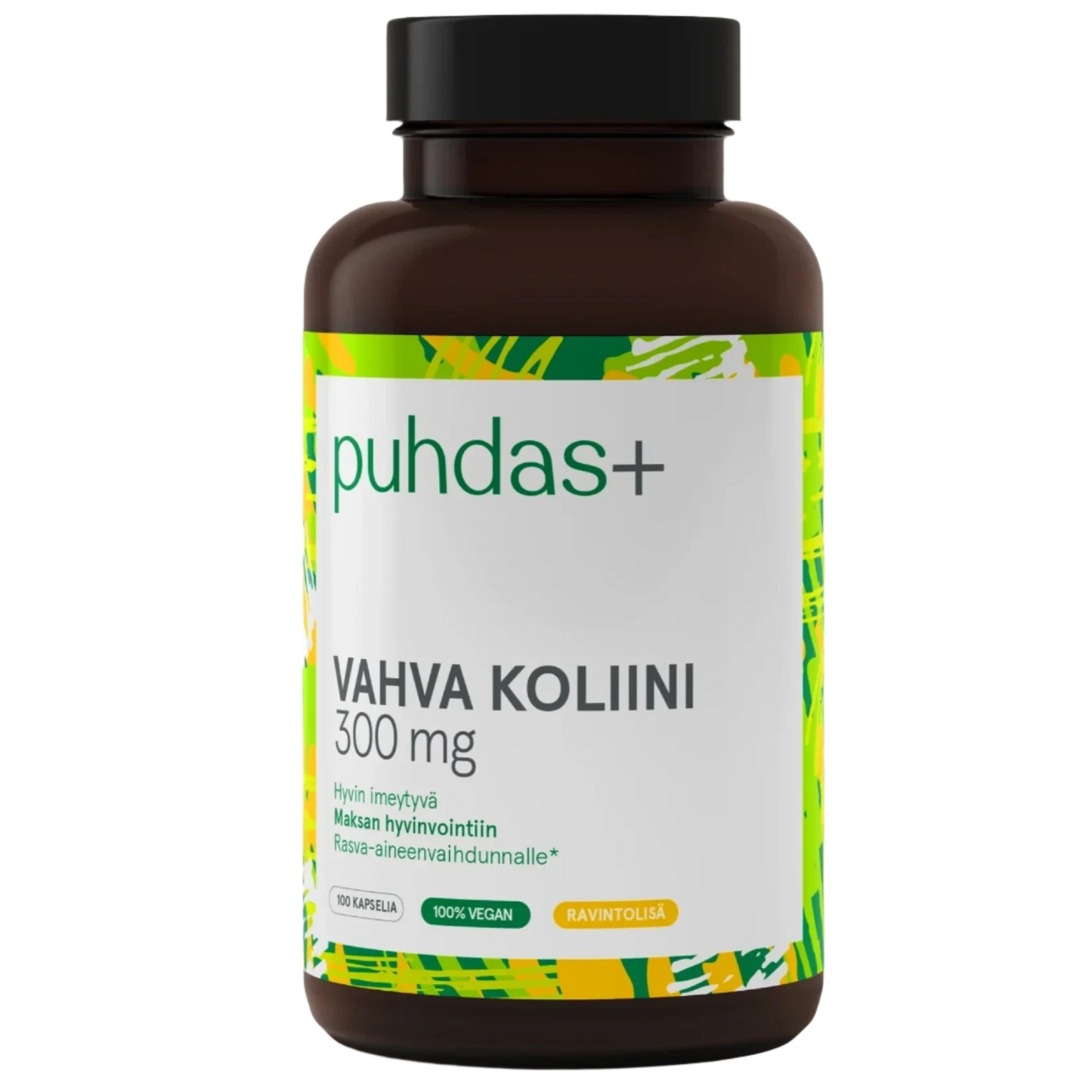 Puhdas+ Vahva Koliini 300 mg-Puhdas+-Hyvinvoinnin Tavaratalo