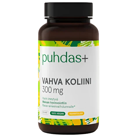 Puhdas+ Vahva Koliini 300 mg-Puhdas+-Hyvinvoinnin Tavaratalo