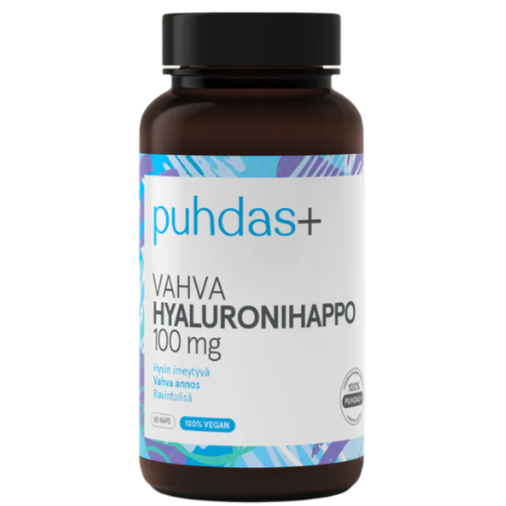 Puhdas+ Vahva Hyaluronihappo 100 mg-Puhdas+-Hyvinvoinnin Tavaratalo