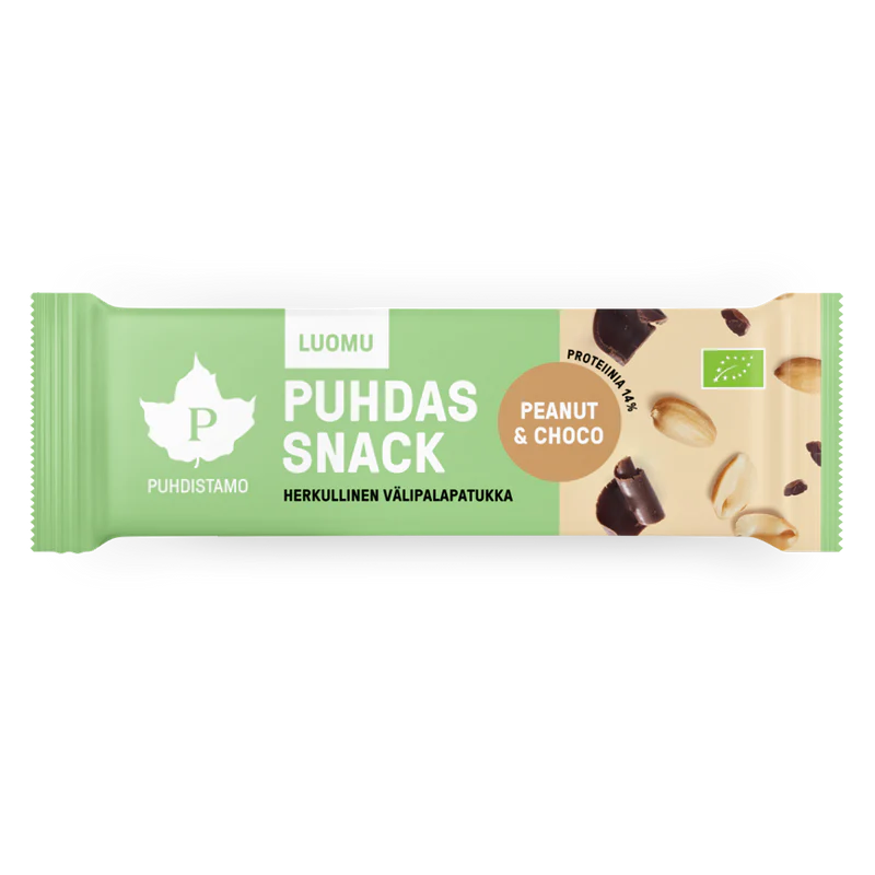 Puhdistamo Luomu Snack Peanut & Choco-Puhdistamo-Hyvinvoinnin Tavaratalo