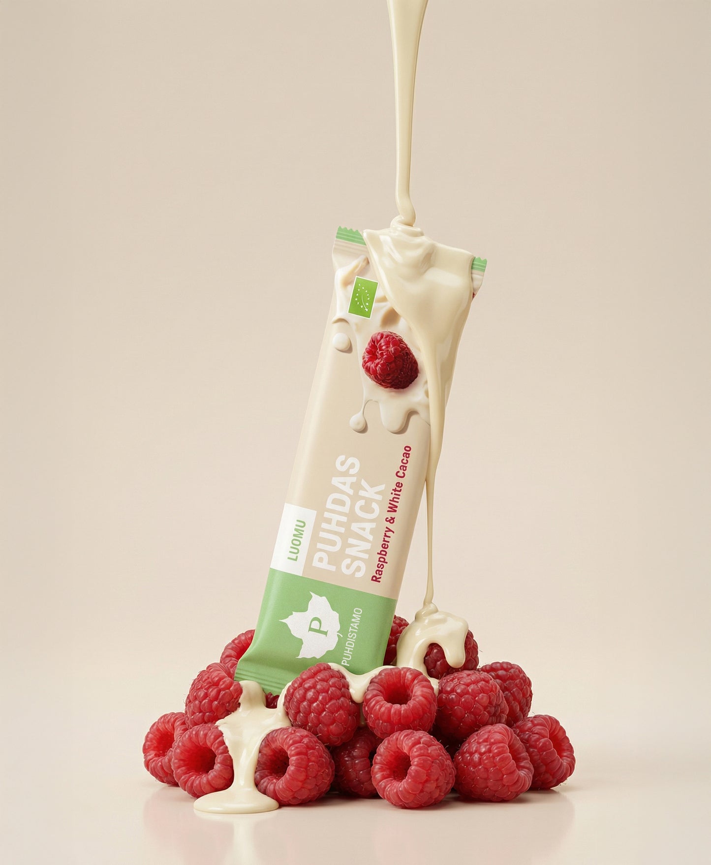 Puhdistamo Luomu Snack Raspberry & White Cacao