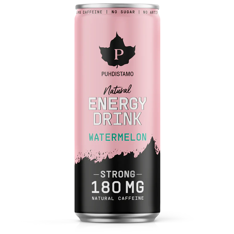 Puhdistamo Natural Energy Drink Watermelon Strong-Puhdistamo-Hyvinvoinnin Tavaratalo