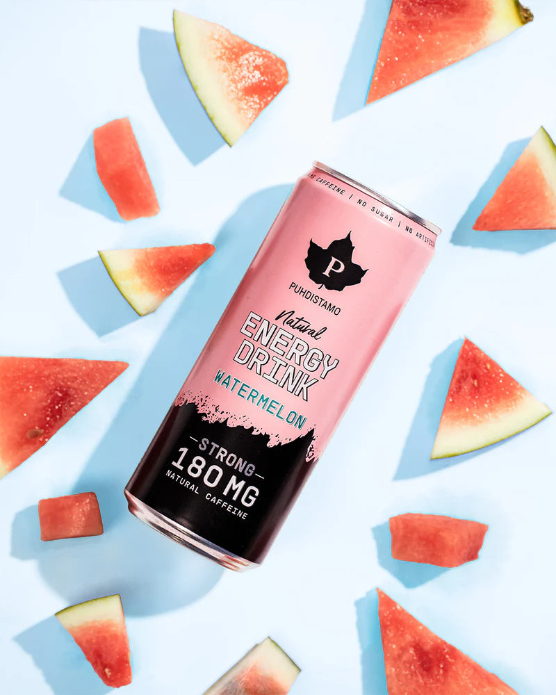 Puhdistamo Natural Energy Drink Watermelon Strong-Puhdistamo-Hyvinvoinnin Tavaratalo