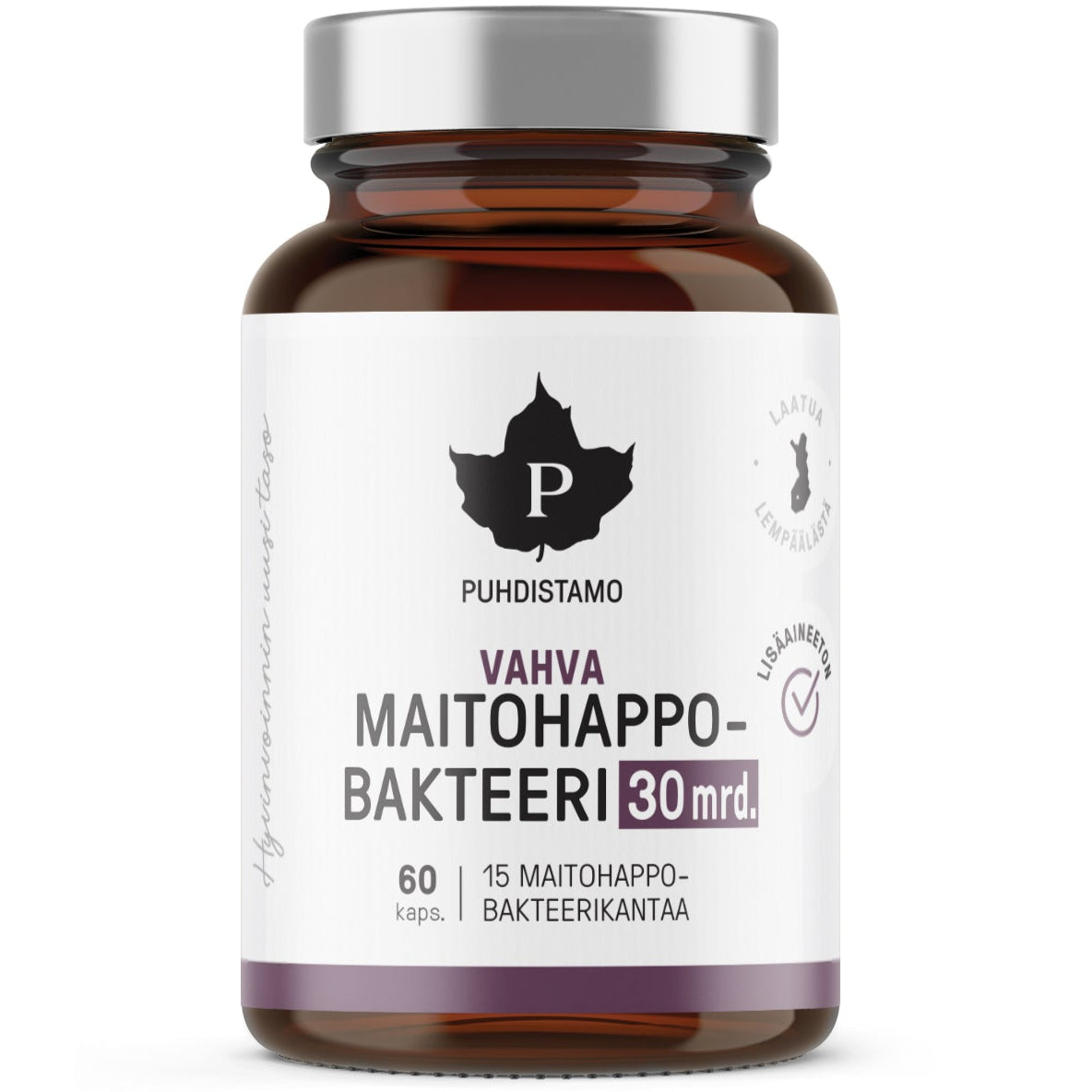 Puhdistamo Vahva Maitohappobakteeri 30 MRD-Puhdistamo-Hyvinvoinnin Tavaratalo