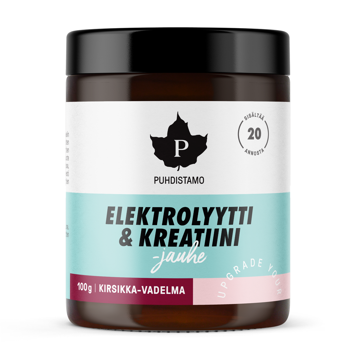 Puhdistamo Elektrolyytti & Kreatiini -jauhe Kirsikka-Vadelma