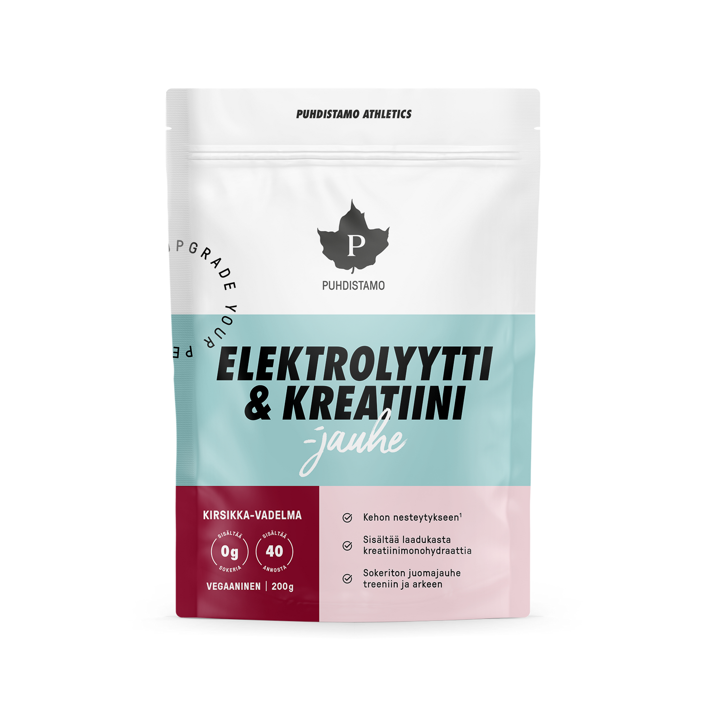 Puhdistamo Elektrolyytti & Kreatiini -jauhe Kirsikka-Vadelma