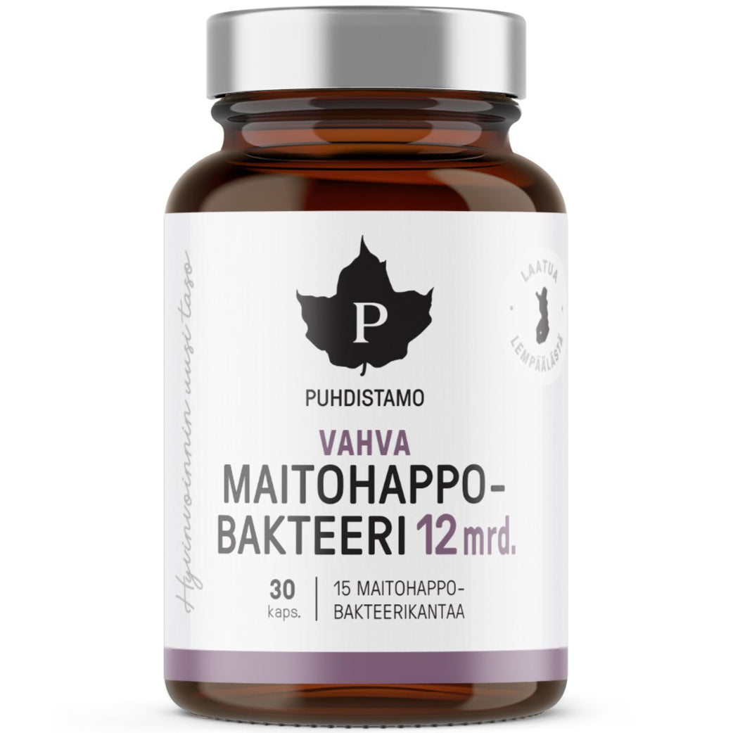 Puhdistamo Vahva Maitohappobakteeri 12 MRD-Puhdistamo-Hyvinvoinnin Tavaratalo