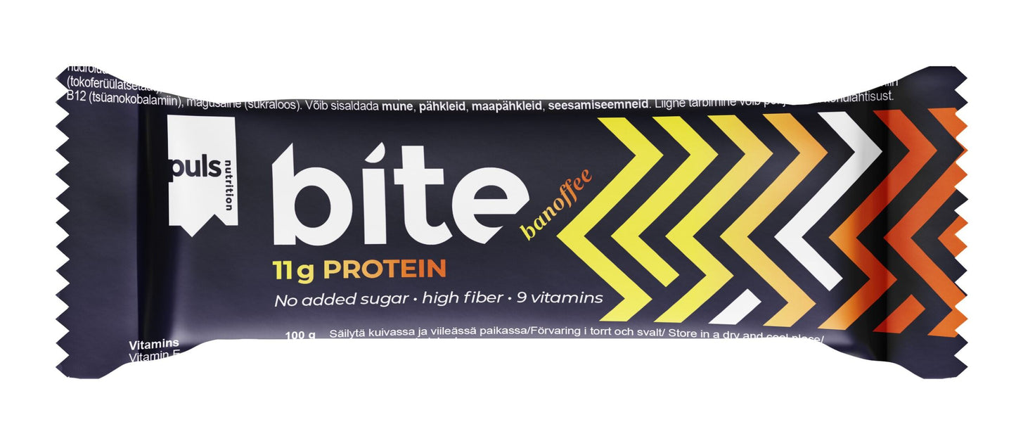 Puls BITE Banoffee-Puls Nutrition-Hyvinvoinnin Tavaratalo