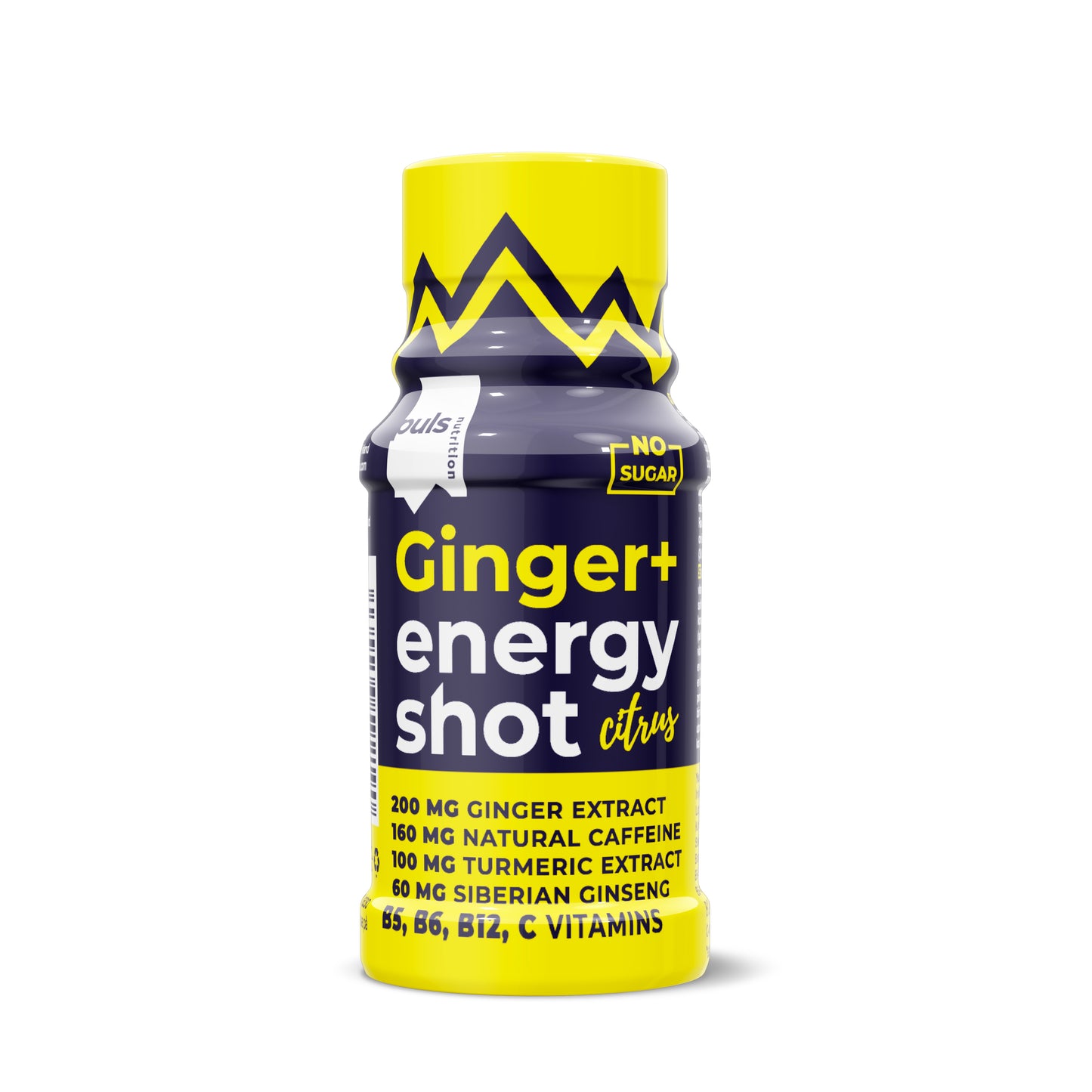 Puls Ginger + Energy Shot Sitrus-Puls Nutrition-Hyvinvoinnin Tavaratalo