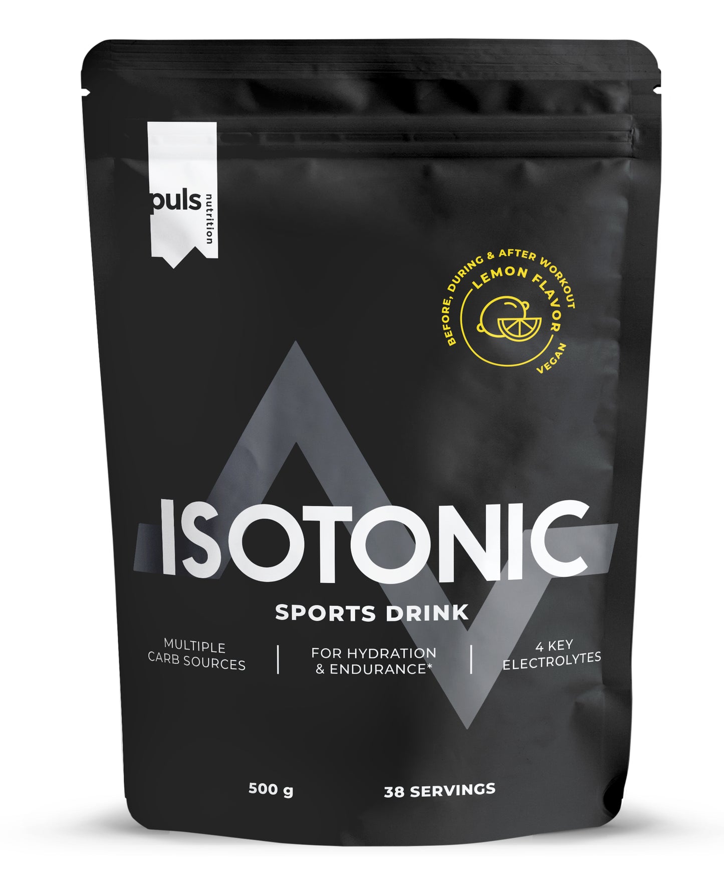 Puls Isotonic Urheilujuomajauhe Sitruuna-Puls Nutrition-Hyvinvoinnin Tavaratalo