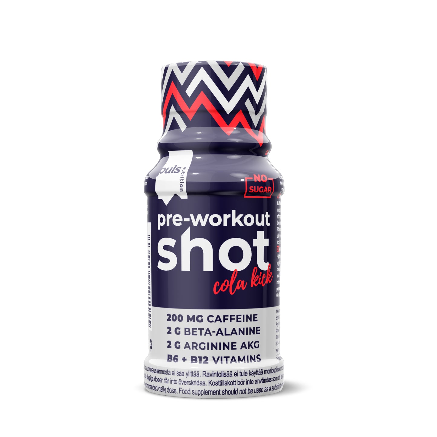 Puls Pre Workout Shot Cola Kick-Puls Nutrition-Hyvinvoinnin Tavaratalo