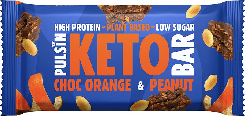 Pulsin KETO Proteiinipatukka Appelsiinisuklaa & Maapähkinä-Pulsin-Hyvinvoinnin Tavaratalo