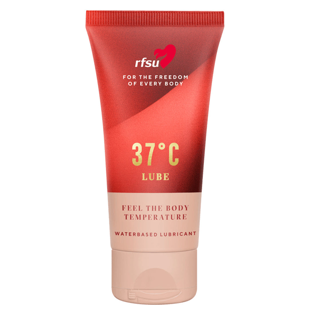 RFSU 37°C liukuvoide — vesipohjainen liukuvoide, 50 ml punainen tuubipakkaus