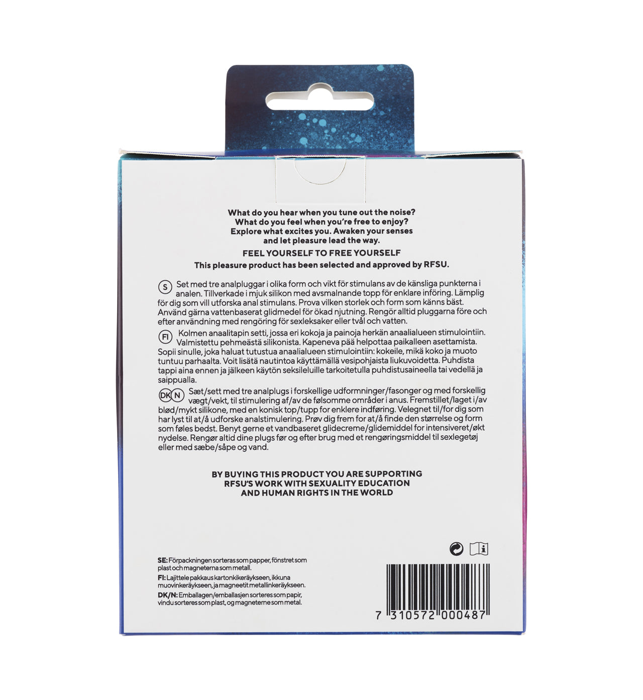 RFSU Pleasure Plugs Anaalitapit-RFSU-Hyvinvoinnin Tavaratalo