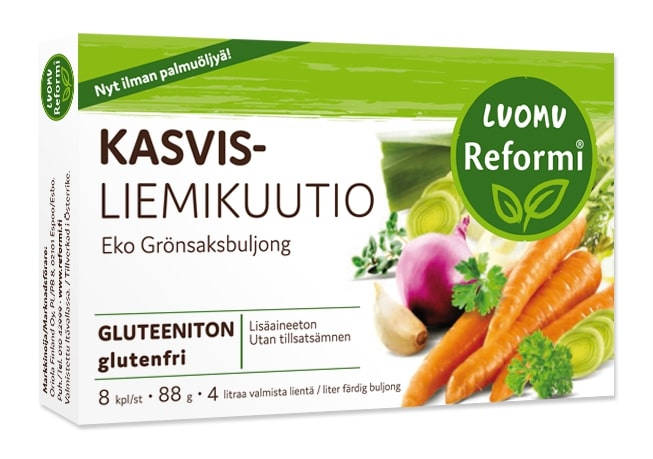 Reformi Luomu Kasvisliemikuutio