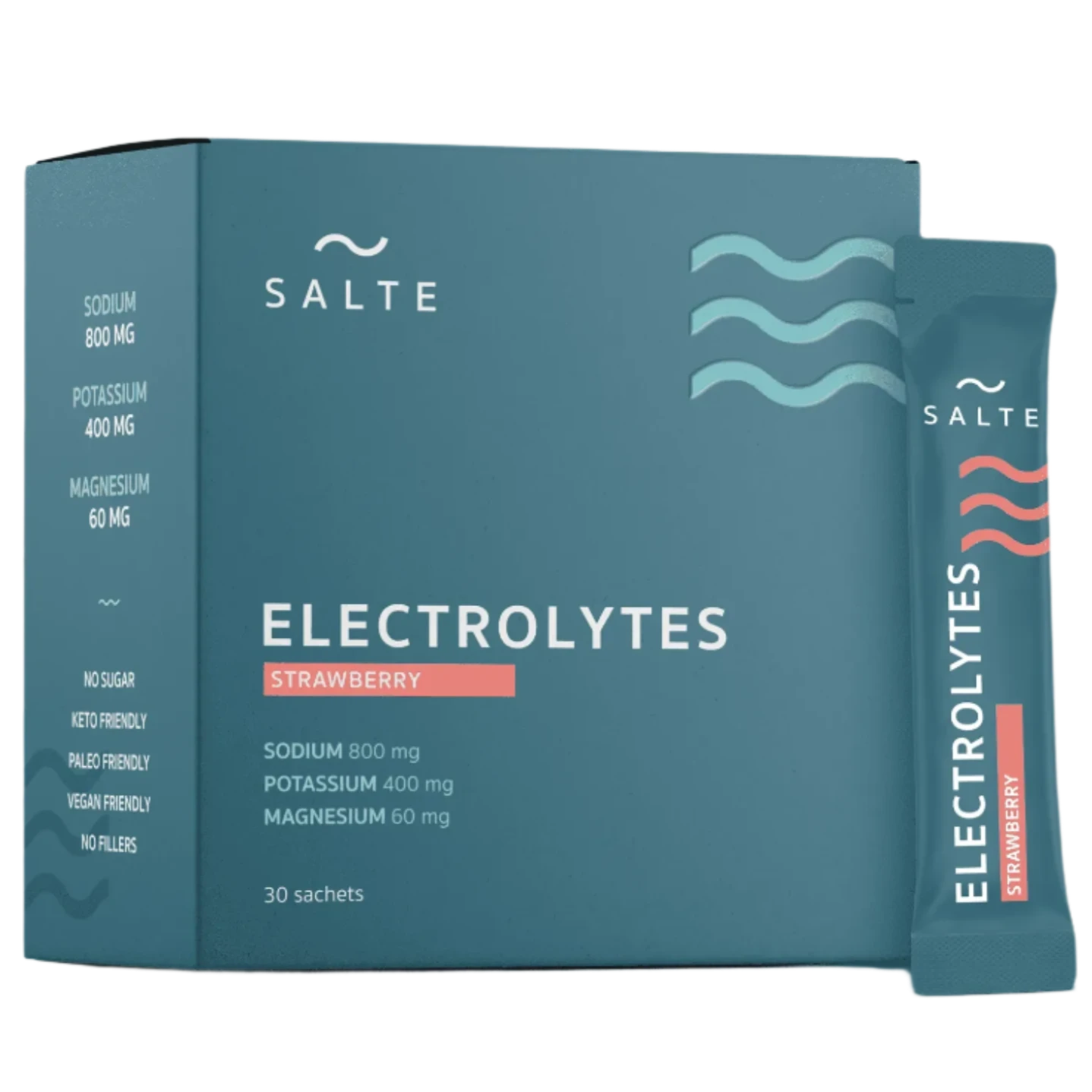 SALTE Elektrolyyttijauhe Mansikka-SALTE-Hyvinvoinnin Tavaratalo