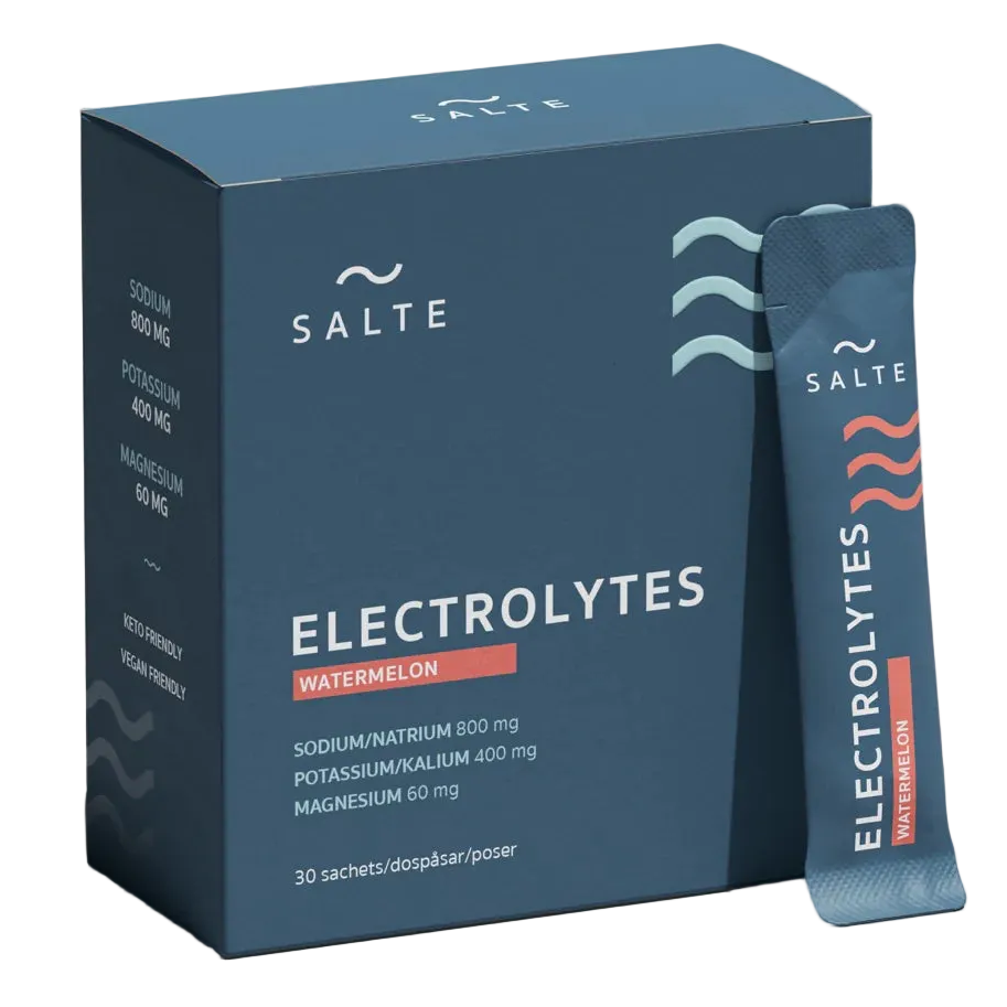 Elektrolyyttijauhe Vesimeloni, 30 annospussia – sokeriton elektrolyyttivalmiste