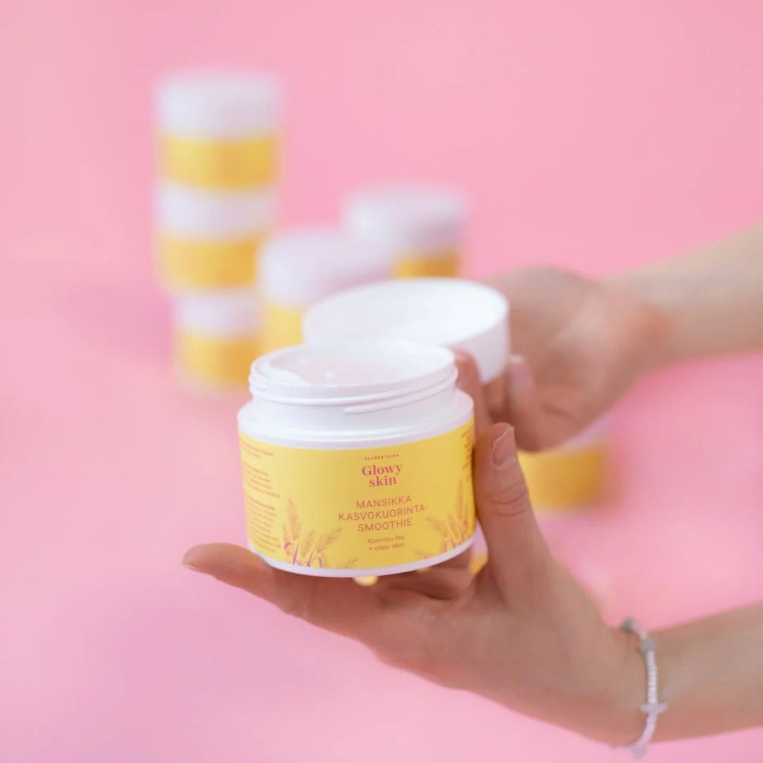 Saaren Taika Glowy Skin Mansikka & Pinkki Savi Kasvonaamio-Saaren Taika-Hyvinvoinnin Tavaratalo
