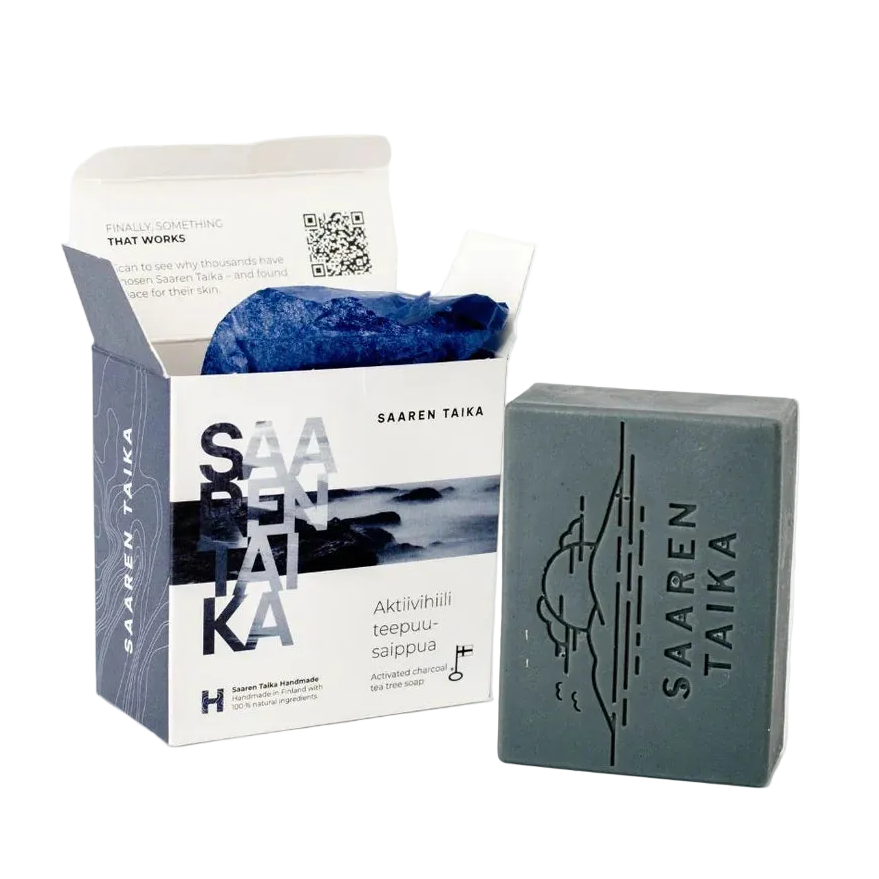Saaren Taika Aktiivihiili Teepuusaippua