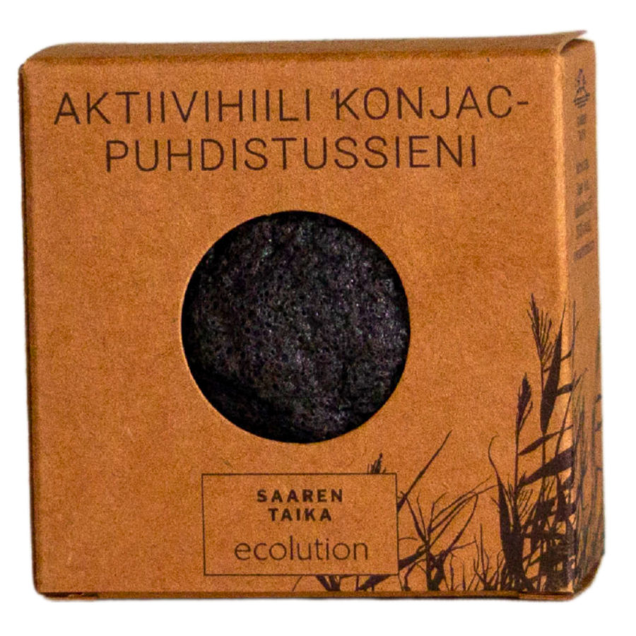 Saaren Taika Ecolution Aktiivihiili Konjac Puhdistussieni-Saaren Taika-Hyvinvoinnin Tavaratalo